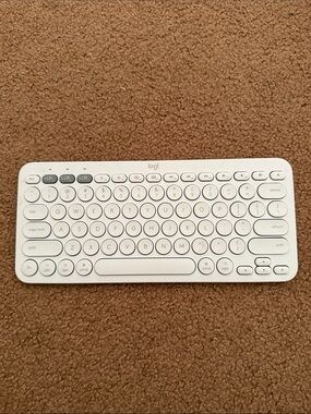Logitech White Bluetooth Tablet Keyboard